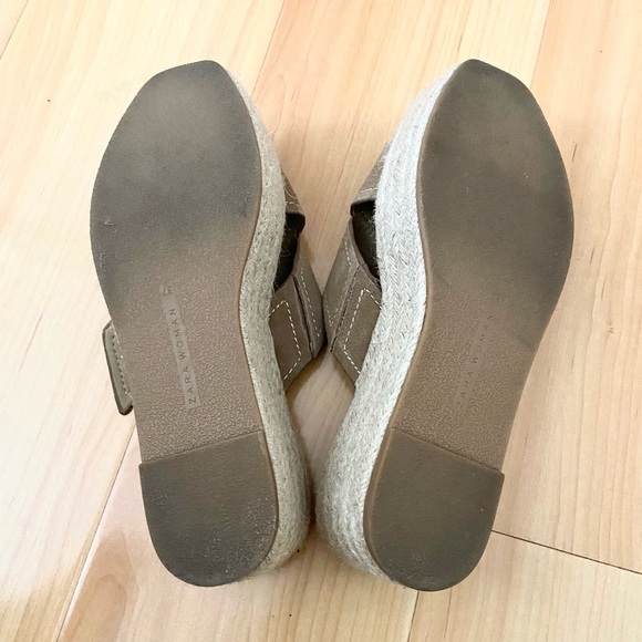 💔SOLD ON EBAY💔 Zara Leather Platform Wedge 6.5 - Picture 5 of 8